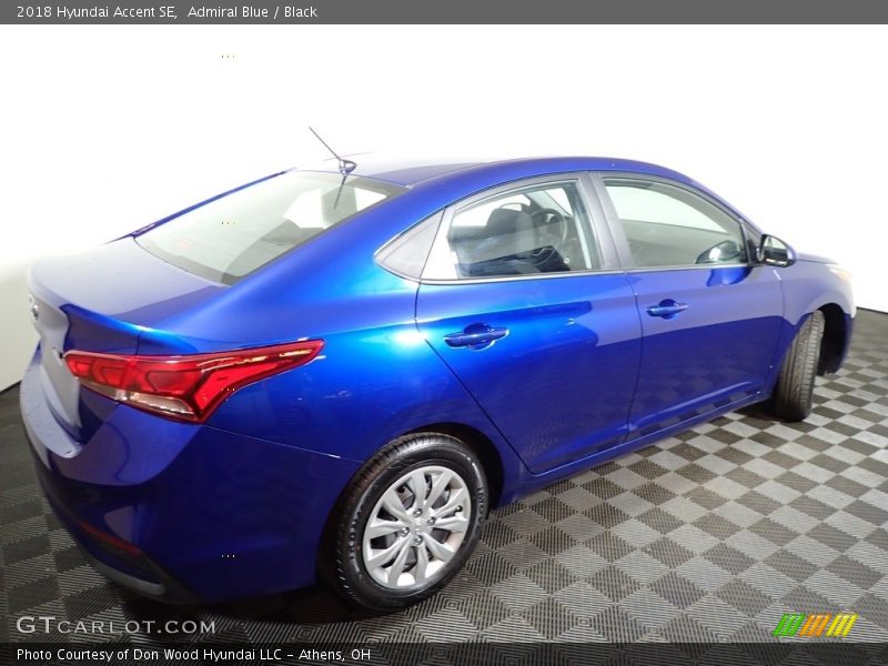 Admiral Blue / Black 2018 Hyundai Accent SE
