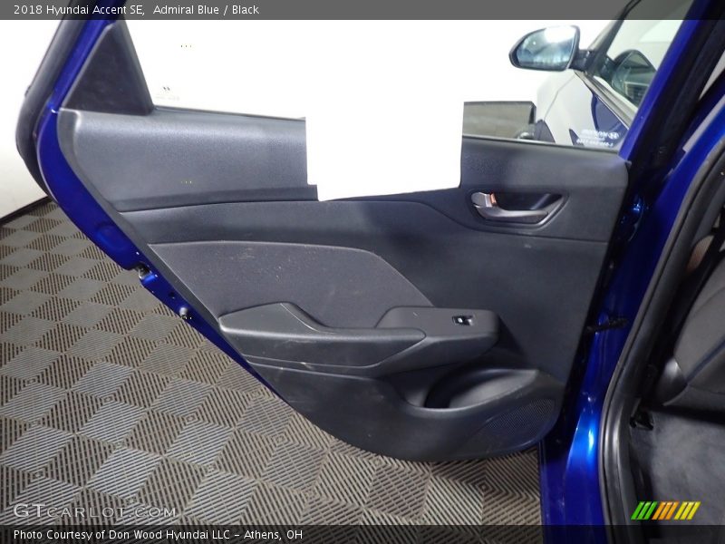 Admiral Blue / Black 2018 Hyundai Accent SE
