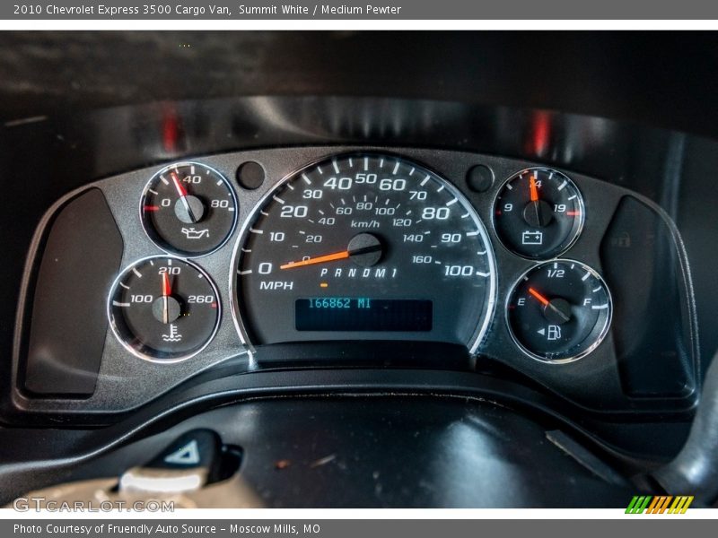 Summit White / Medium Pewter 2010 Chevrolet Express 3500 Cargo Van