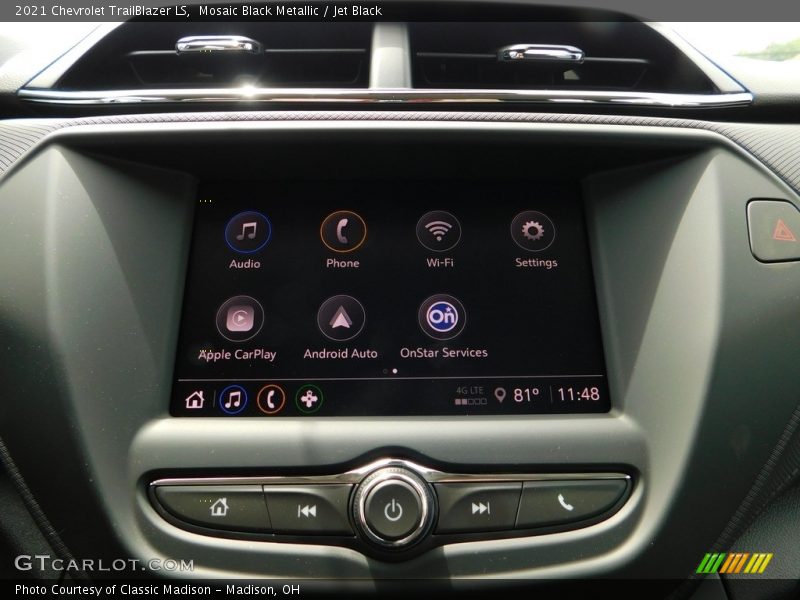 Controls of 2021 TrailBlazer LS