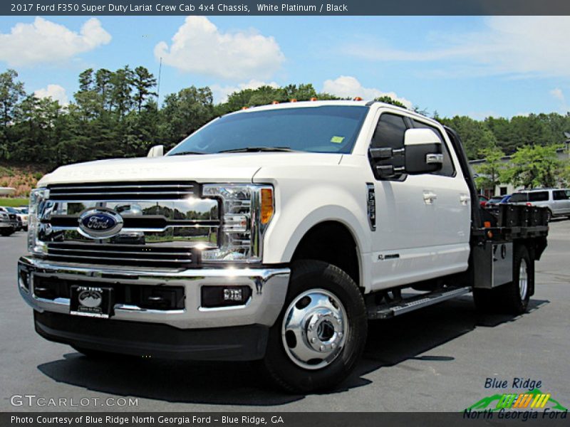 Front 3/4 View of 2017 F350 Super Duty Lariat Crew Cab 4x4 Chassis