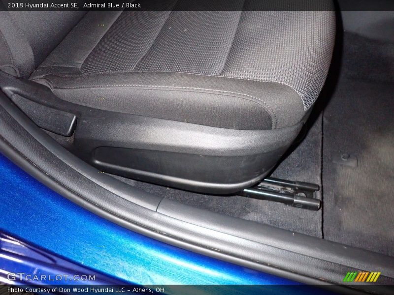 Admiral Blue / Black 2018 Hyundai Accent SE