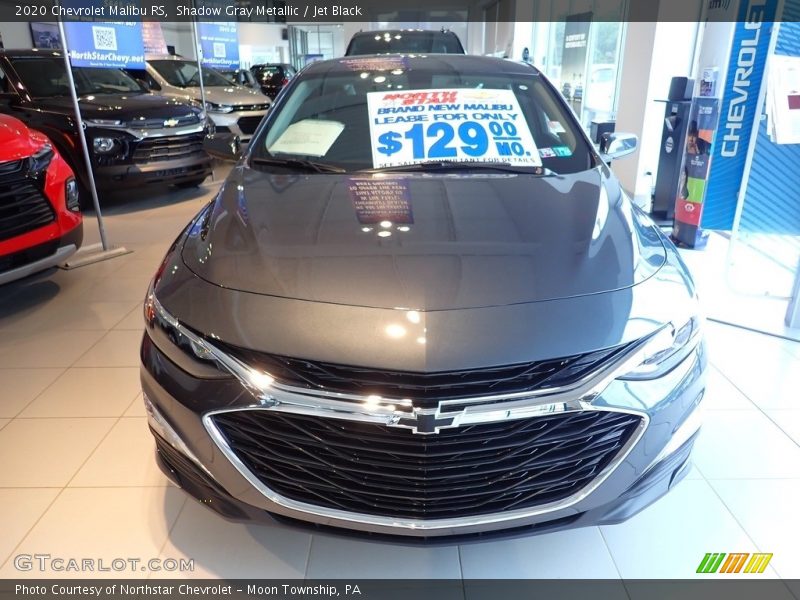Shadow Gray Metallic / Jet Black 2020 Chevrolet Malibu RS