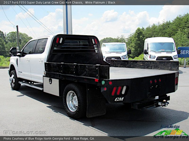 White Platinum / Black 2017 Ford F350 Super Duty Lariat Crew Cab 4x4 Chassis