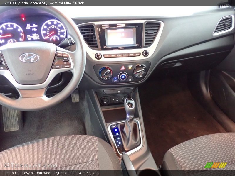 Admiral Blue / Black 2018 Hyundai Accent SE