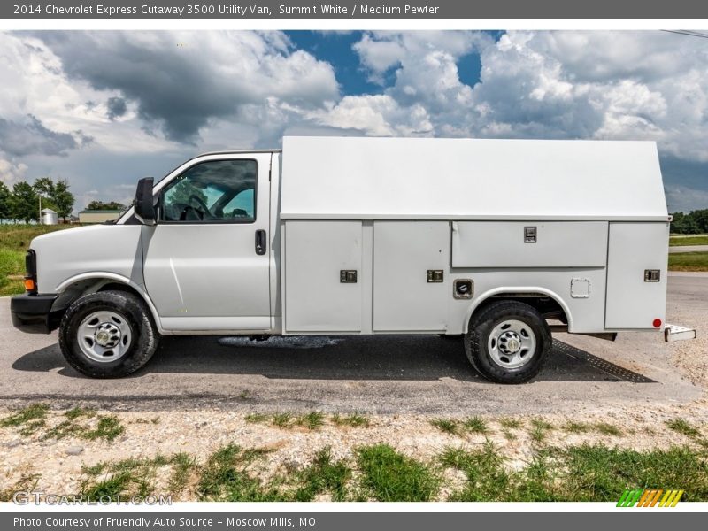  2014 Express Cutaway 3500 Utility Van Summit White