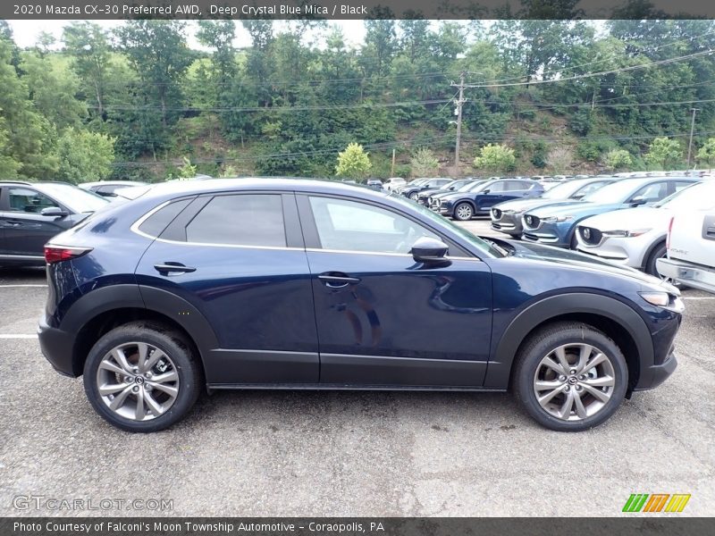 Deep Crystal Blue Mica / Black 2020 Mazda CX-30 Preferred AWD