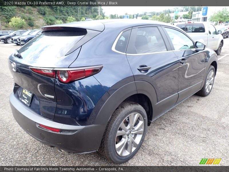 Deep Crystal Blue Mica / Black 2020 Mazda CX-30 Preferred AWD