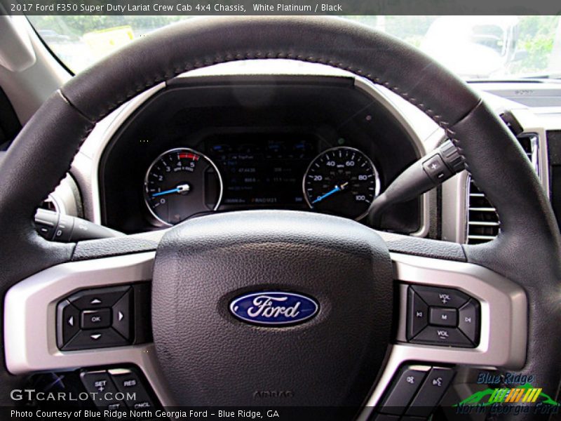 White Platinum / Black 2017 Ford F350 Super Duty Lariat Crew Cab 4x4 Chassis