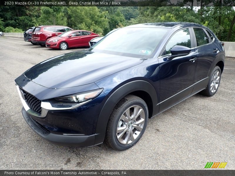 Deep Crystal Blue Mica / Black 2020 Mazda CX-30 Preferred AWD