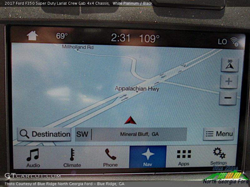 White Platinum / Black 2017 Ford F350 Super Duty Lariat Crew Cab 4x4 Chassis
