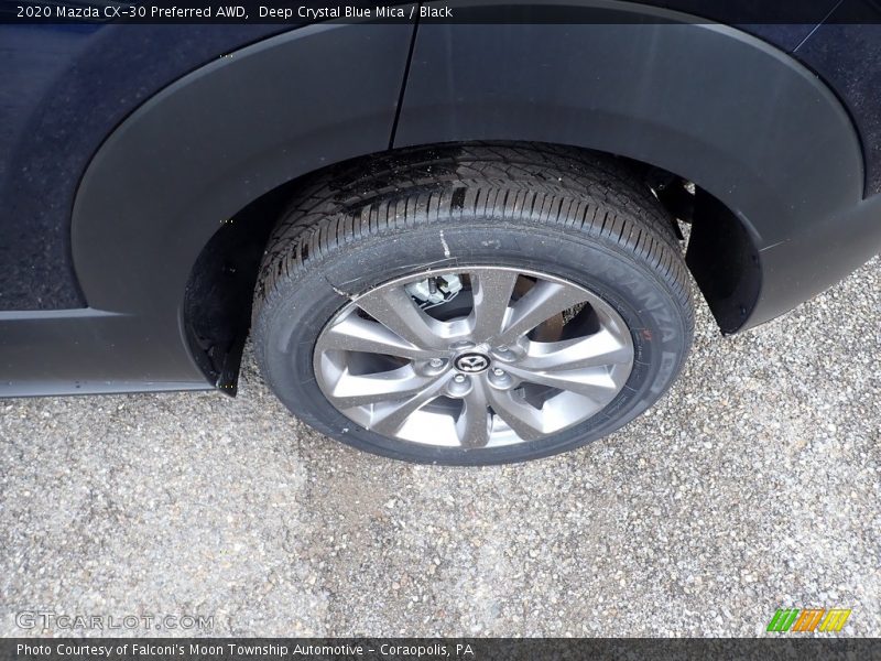 Deep Crystal Blue Mica / Black 2020 Mazda CX-30 Preferred AWD