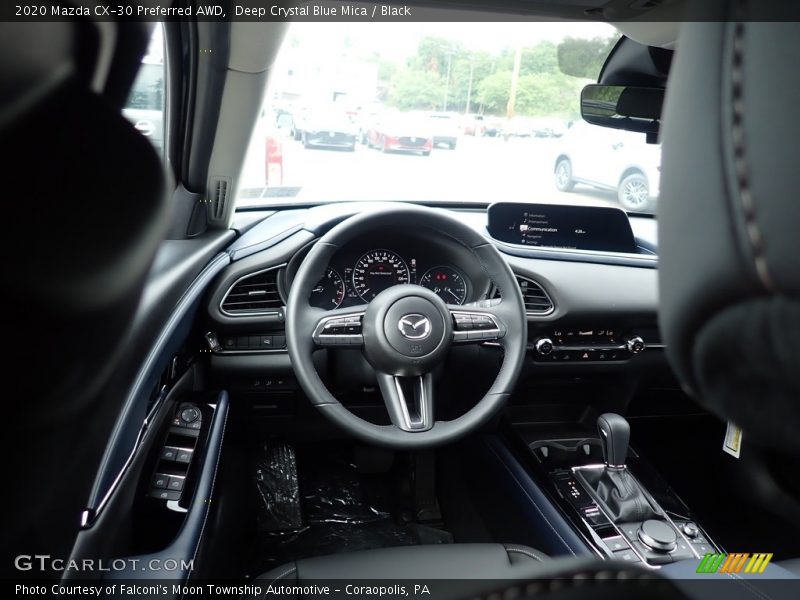 Deep Crystal Blue Mica / Black 2020 Mazda CX-30 Preferred AWD
