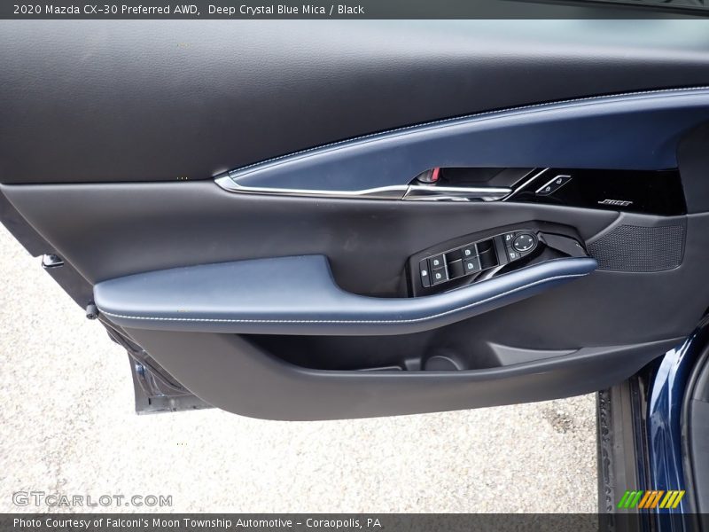 Deep Crystal Blue Mica / Black 2020 Mazda CX-30 Preferred AWD