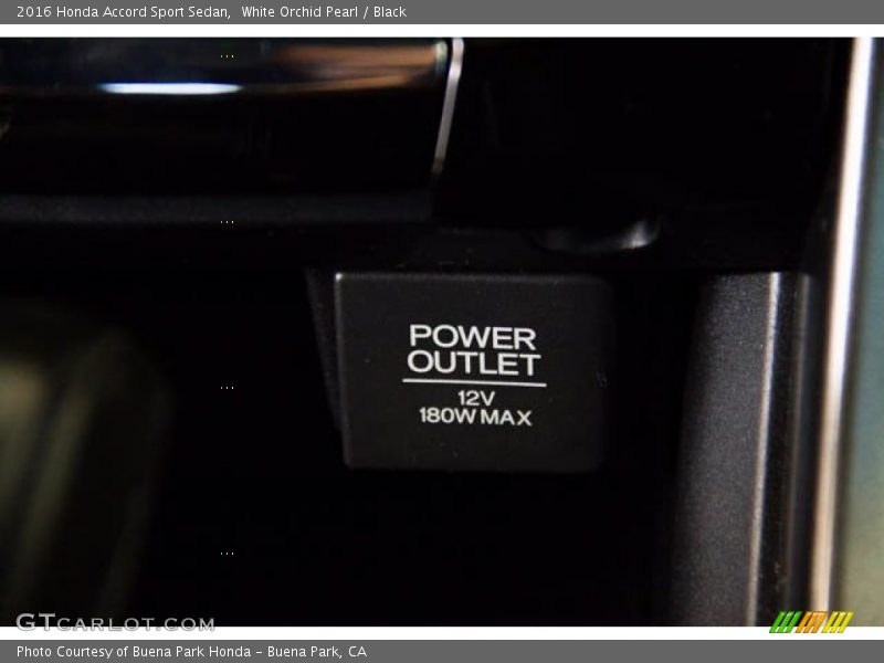 White Orchid Pearl / Black 2016 Honda Accord Sport Sedan