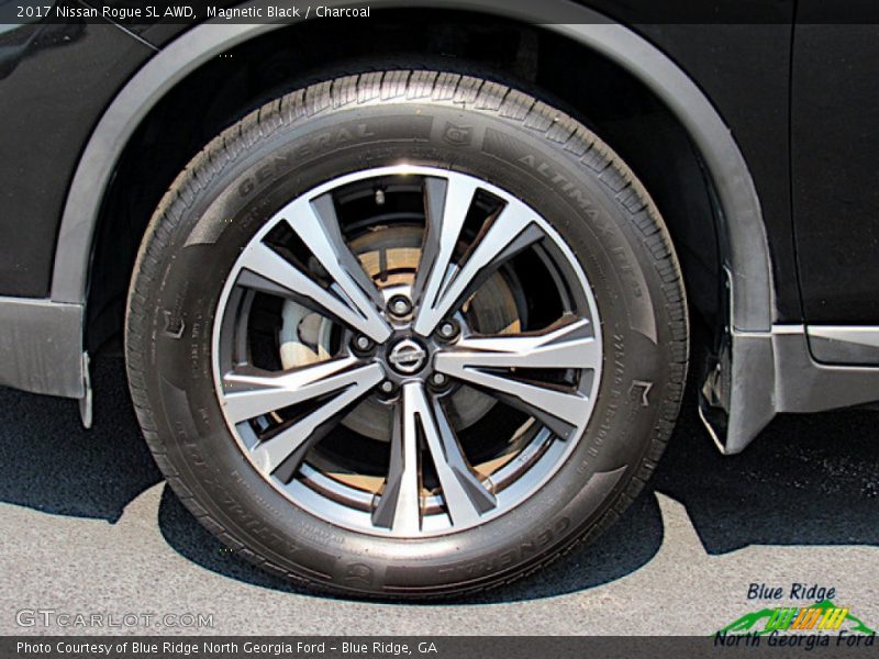 Magnetic Black / Charcoal 2017 Nissan Rogue SL AWD