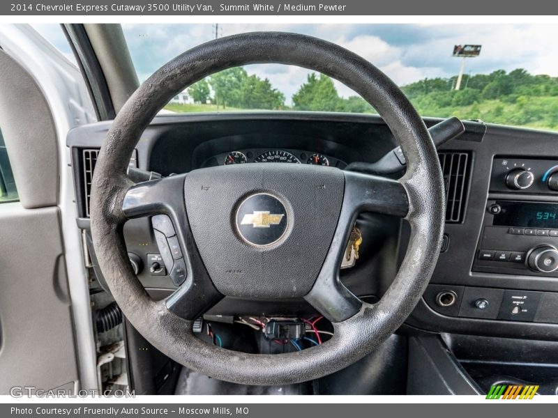 Summit White / Medium Pewter 2014 Chevrolet Express Cutaway 3500 Utility Van