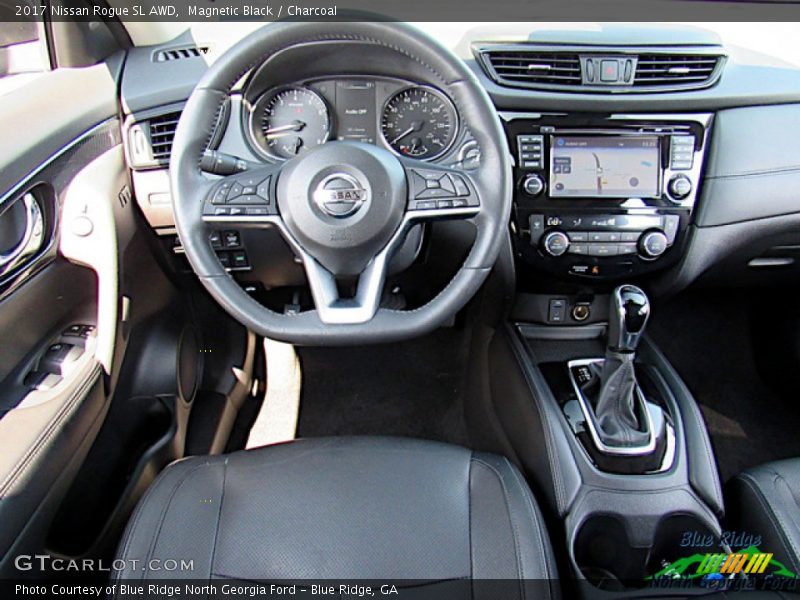 Magnetic Black / Charcoal 2017 Nissan Rogue SL AWD