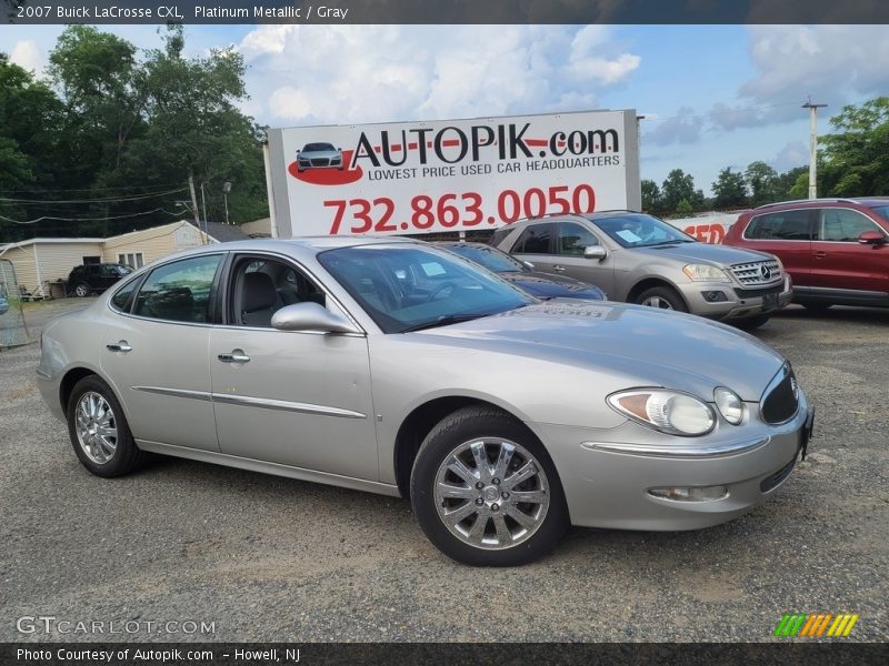 Platinum Metallic / Gray 2007 Buick LaCrosse CXL