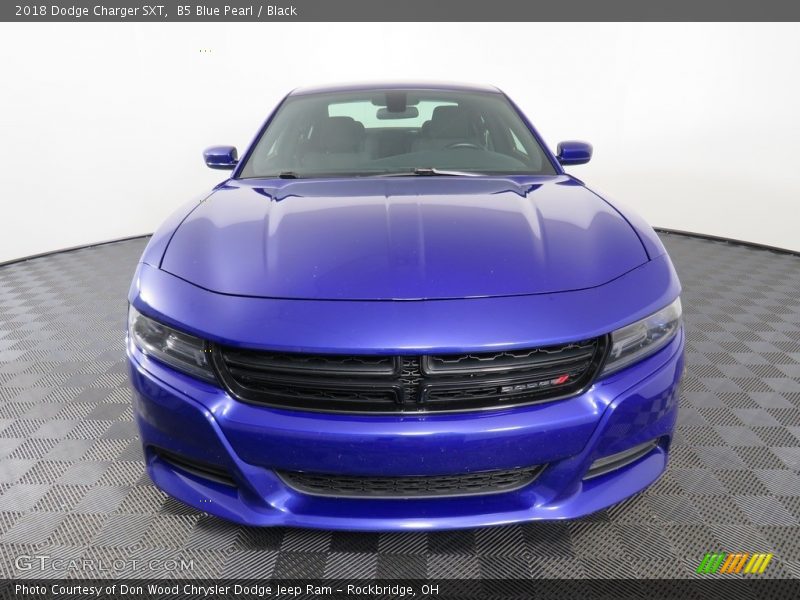 B5 Blue Pearl / Black 2018 Dodge Charger SXT