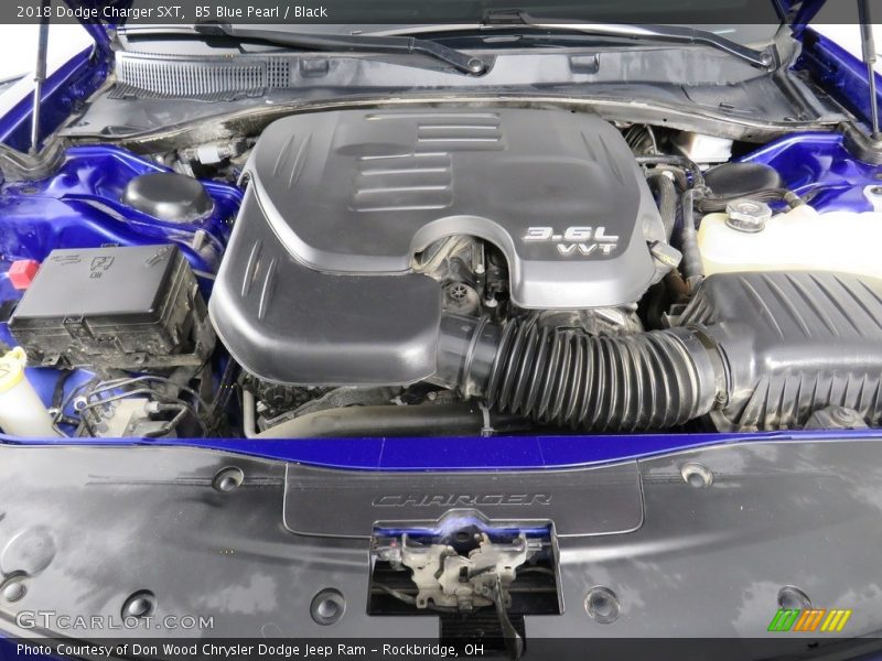 B5 Blue Pearl / Black 2018 Dodge Charger SXT