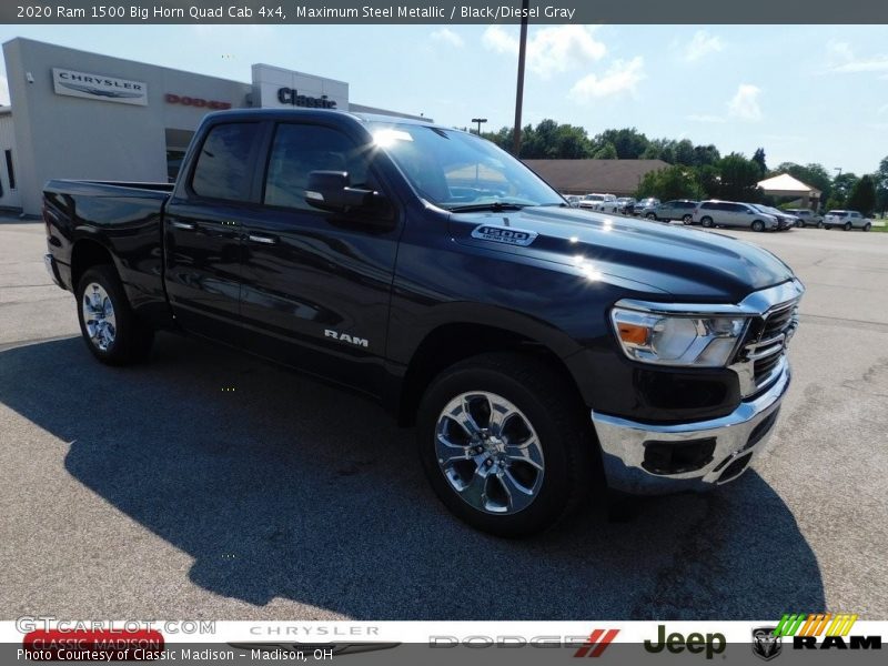 Maximum Steel Metallic / Black/Diesel Gray 2020 Ram 1500 Big Horn Quad Cab 4x4