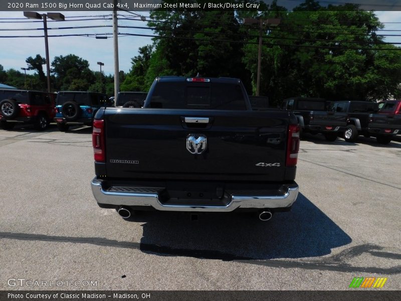 Maximum Steel Metallic / Black/Diesel Gray 2020 Ram 1500 Big Horn Quad Cab 4x4