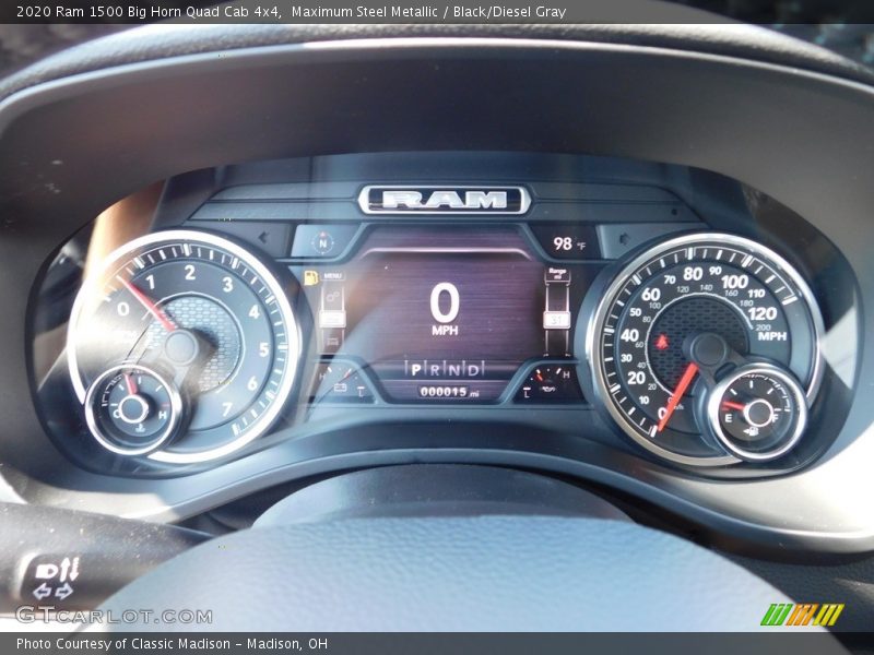 Maximum Steel Metallic / Black/Diesel Gray 2020 Ram 1500 Big Horn Quad Cab 4x4