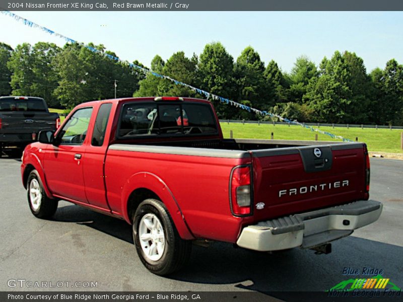 Red Brawn Metallic / Gray 2004 Nissan Frontier XE King Cab