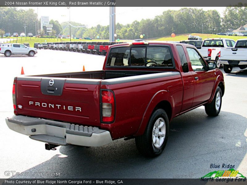 Red Brawn Metallic / Gray 2004 Nissan Frontier XE King Cab
