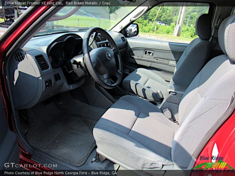 Red Brawn Metallic / Gray 2004 Nissan Frontier XE King Cab