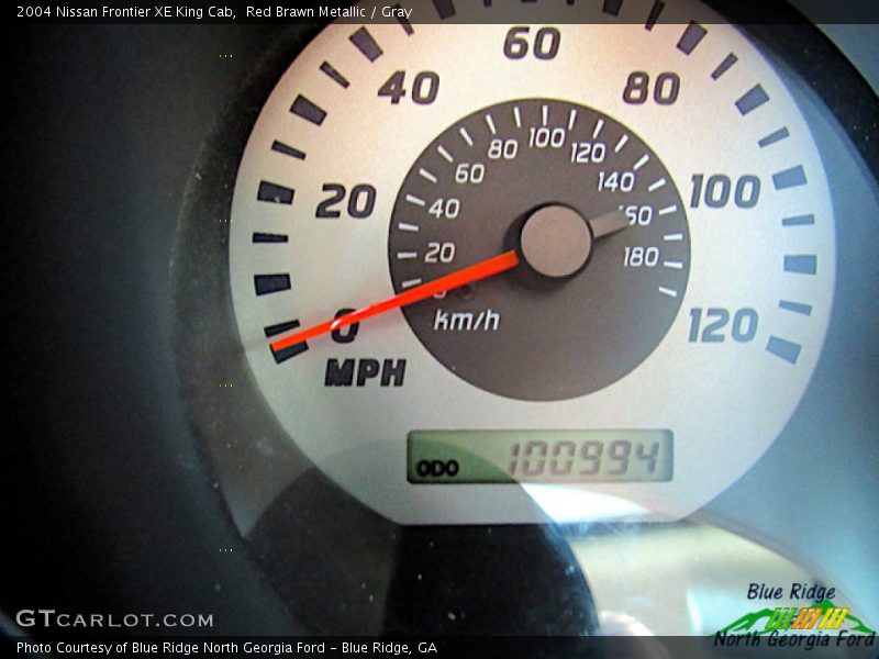 Red Brawn Metallic / Gray 2004 Nissan Frontier XE King Cab