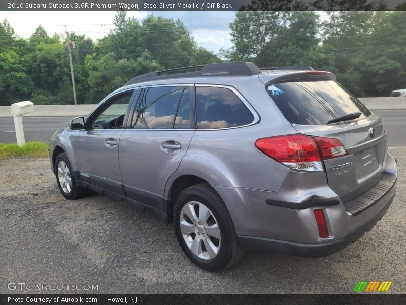 Steel Silver Metallic / Off Black 2010 Subaru Outback 3.6R Premium Wagon
