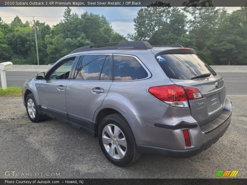 Steel Silver Metallic / Off Black 2010 Subaru Outback 3.6R Premium Wagon