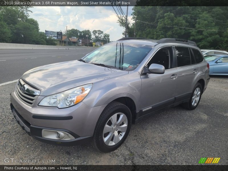 Steel Silver Metallic / Off Black 2010 Subaru Outback 3.6R Premium Wagon