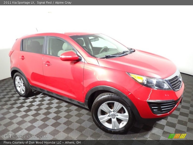 Signal Red / Alpine Gray 2011 Kia Sportage LX