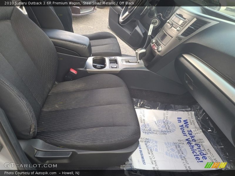 Steel Silver Metallic / Off Black 2010 Subaru Outback 3.6R Premium Wagon
