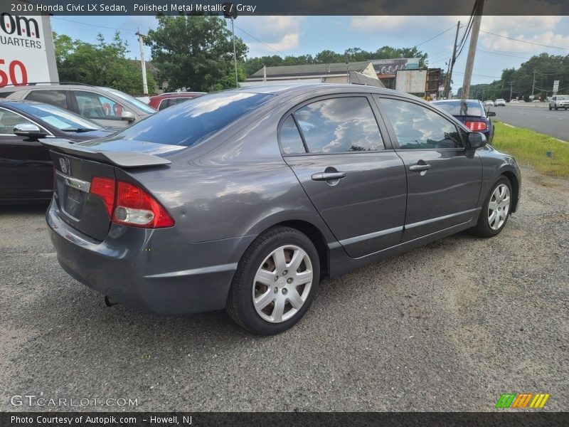 Polished Metal Metallic / Gray 2010 Honda Civic LX Sedan