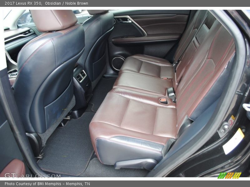 Rear Seat of 2017 RX 350