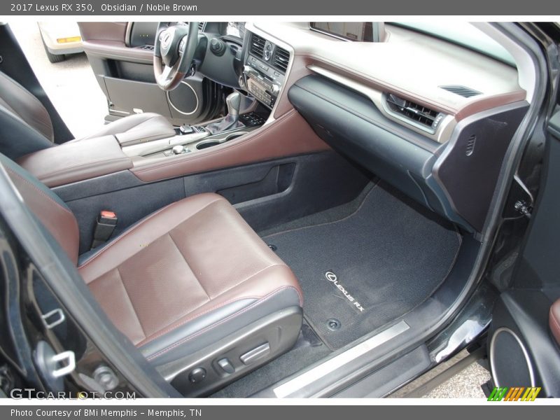 Front Seat of 2017 RX 350