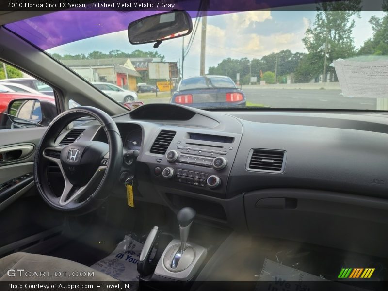 Polished Metal Metallic / Gray 2010 Honda Civic LX Sedan