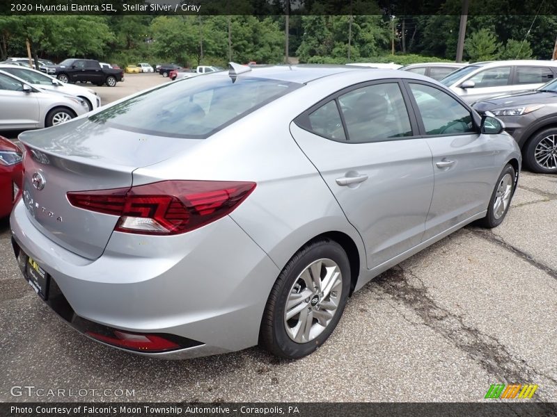 Stellar Silver / Gray 2020 Hyundai Elantra SEL
