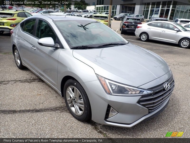 Stellar Silver / Gray 2020 Hyundai Elantra SEL