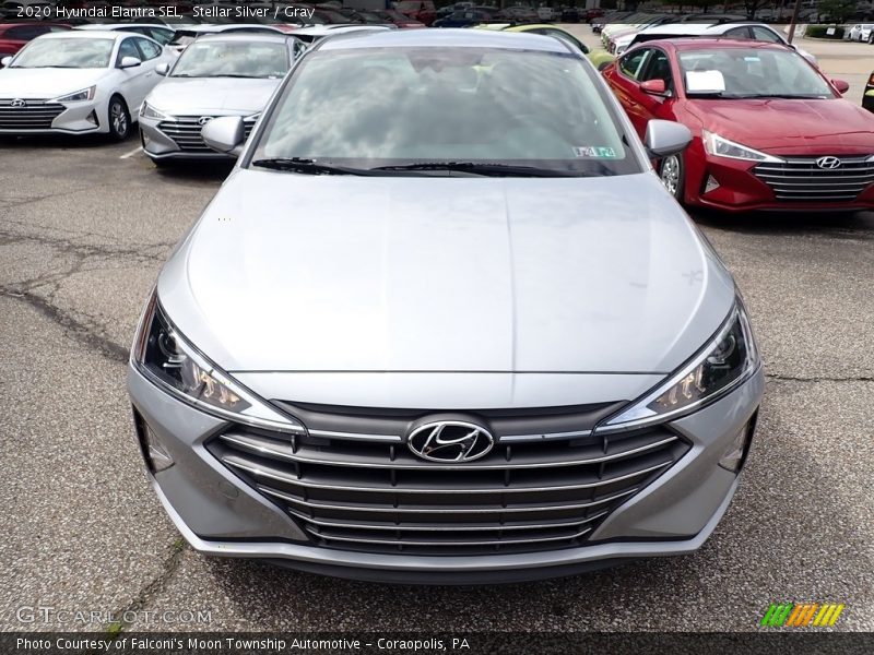 Stellar Silver / Gray 2020 Hyundai Elantra SEL