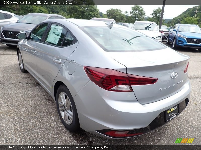 Stellar Silver / Gray 2020 Hyundai Elantra SEL