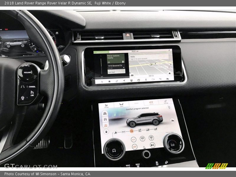 Controls of 2018 Range Rover Velar R Dynamic SE