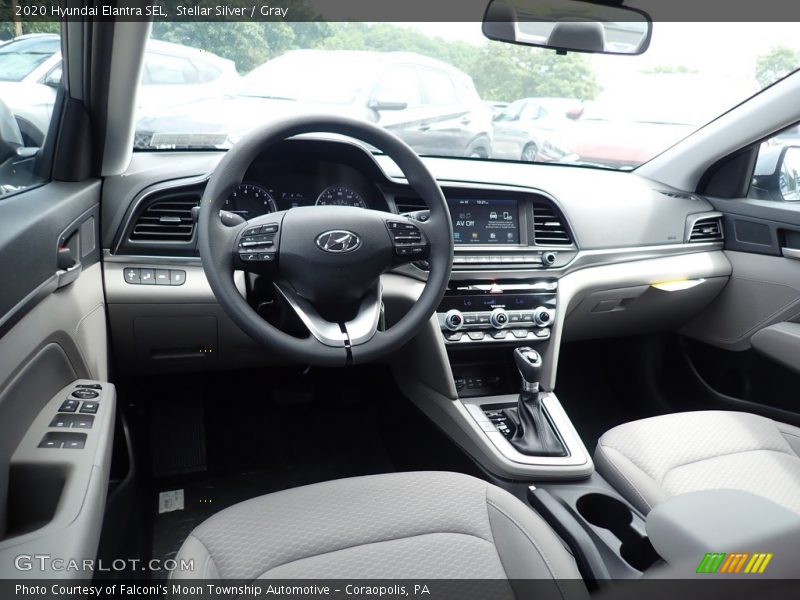 Stellar Silver / Gray 2020 Hyundai Elantra SEL