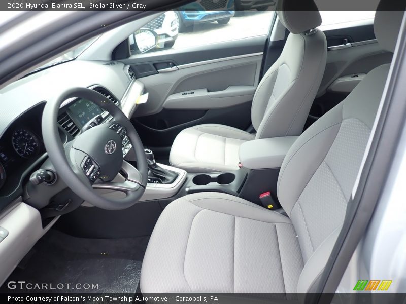 Stellar Silver / Gray 2020 Hyundai Elantra SEL