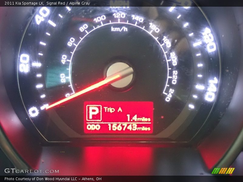 Signal Red / Alpine Gray 2011 Kia Sportage LX