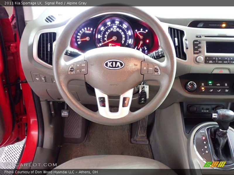 Signal Red / Alpine Gray 2011 Kia Sportage LX